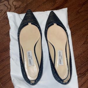 Jimmy Choo pointed toe ballet flats